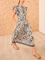 Ulla Johnson Kairi Flutter Sleeve Midi Dress_PS260167
