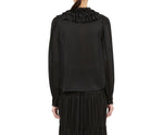 Ulla Johnson Rouen Silk Ruffle Front L/S Blouse