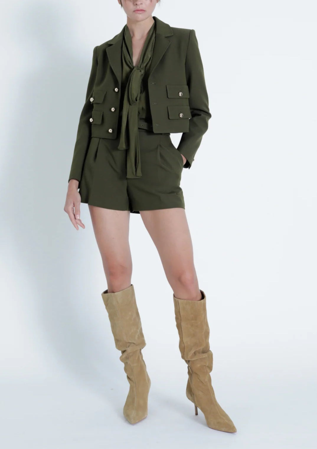 Karina Grimaldi Marie Cropped Jacket
