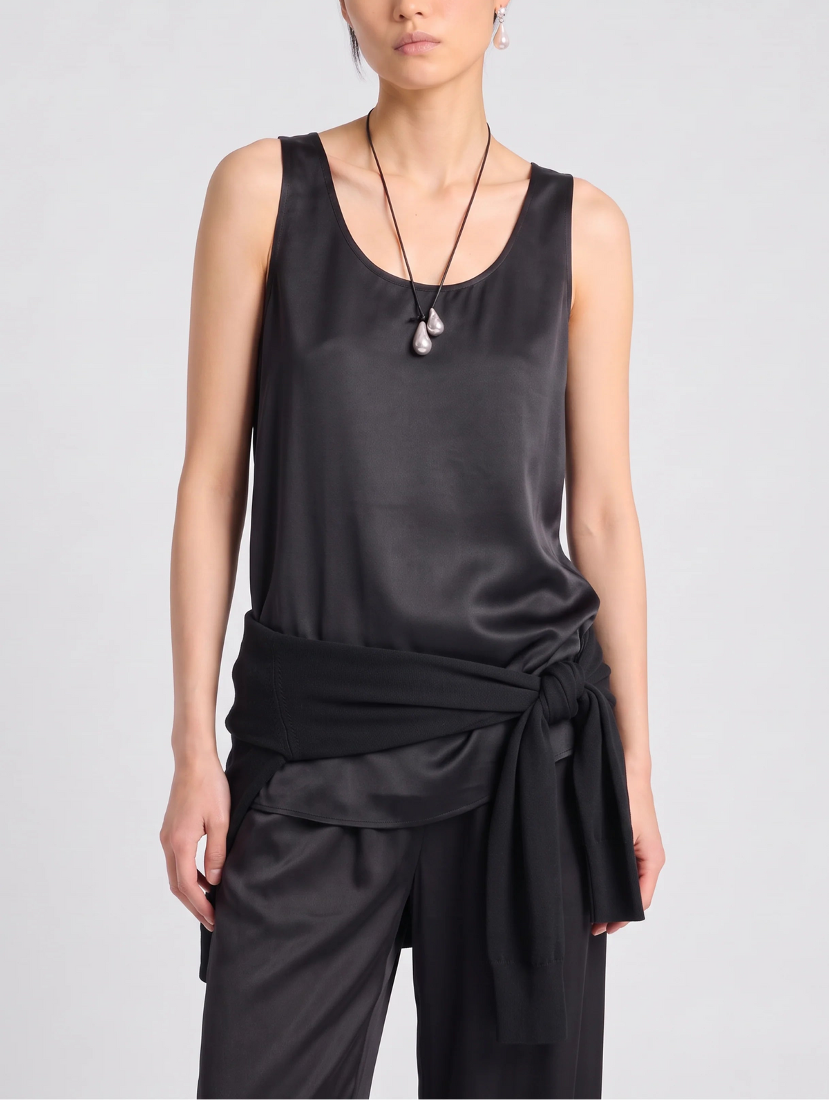 Saint Art Isola Charmeuse Scoop Neck Tank