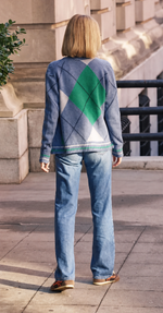Collaboration TS Blair Cashmere Argyle Cardigan