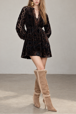 Hale Bob Apricity V-Neck Mini Dress