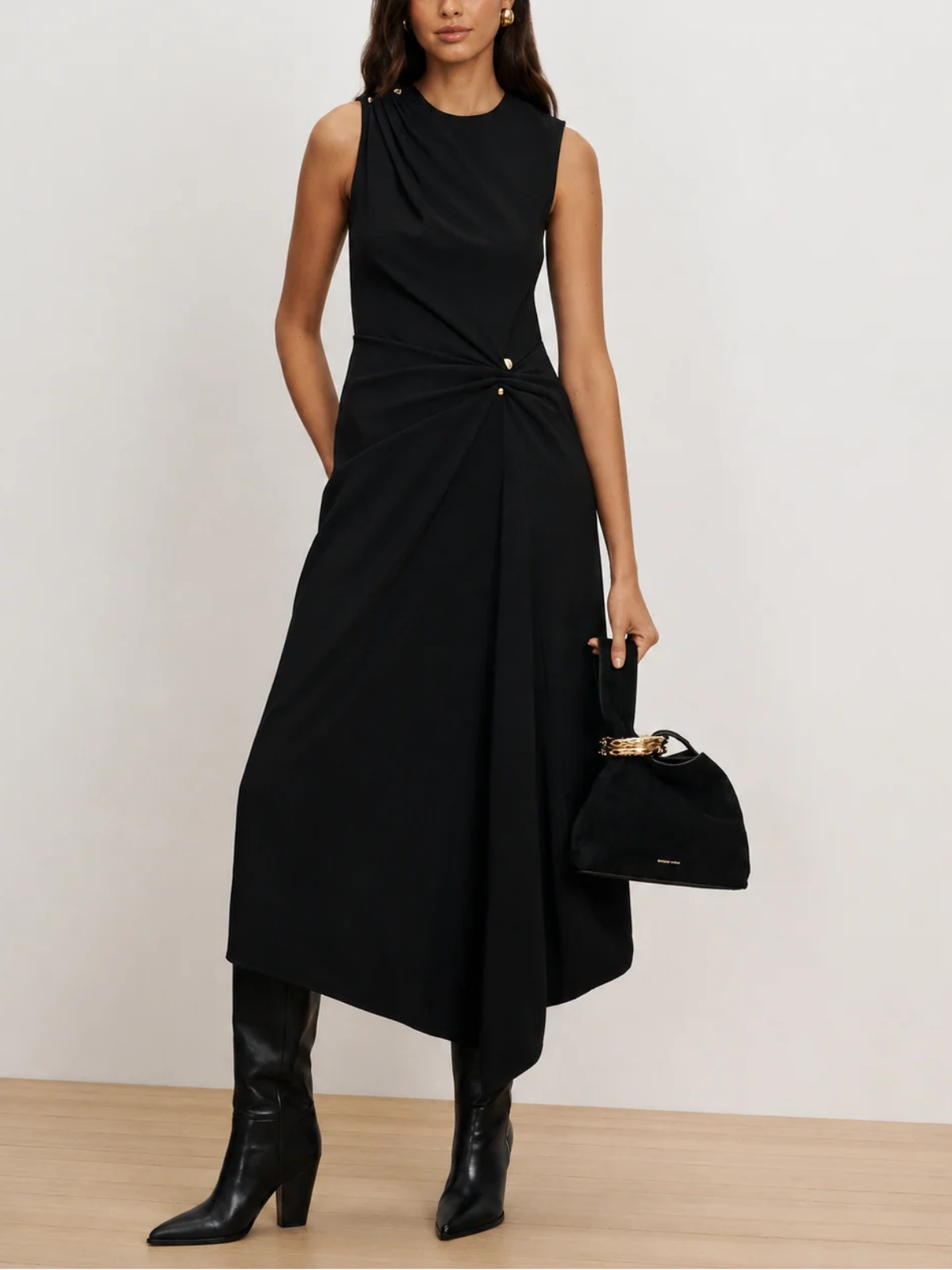 Veronica Beard Freja Brooch Midi Dress_26FA0143