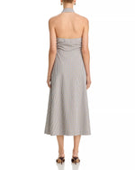 Veronica Beard Mackey Halter Dress in Acorn Multi