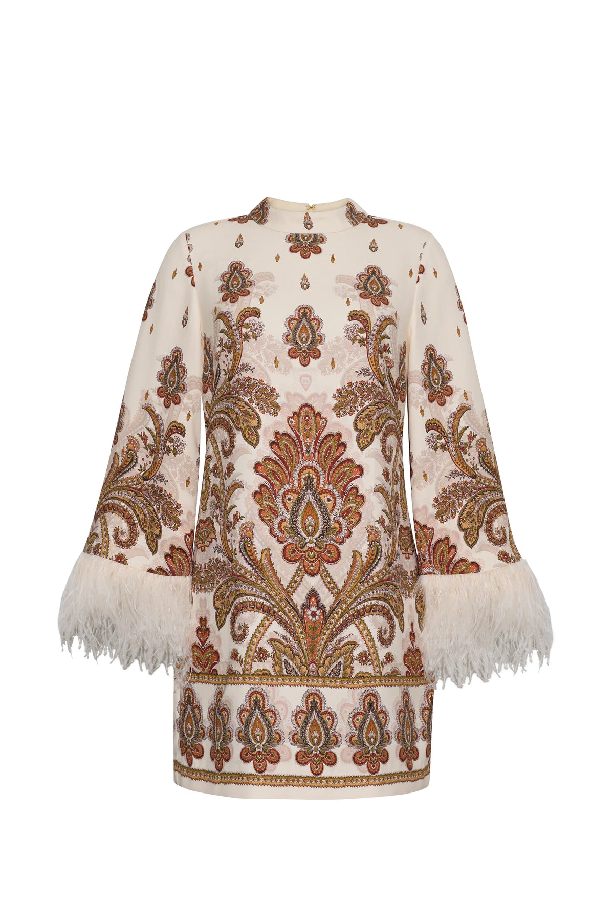 Cara Cara Vida Feather Trim Dress