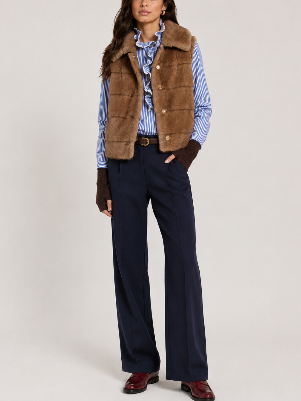 Vilagallo Faux Fur Vest_33764