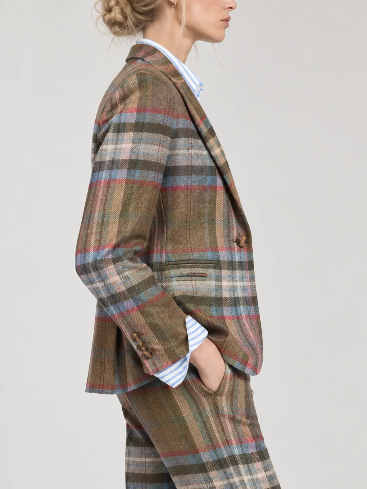 Vilagallo Heather Checked Jacket 33873