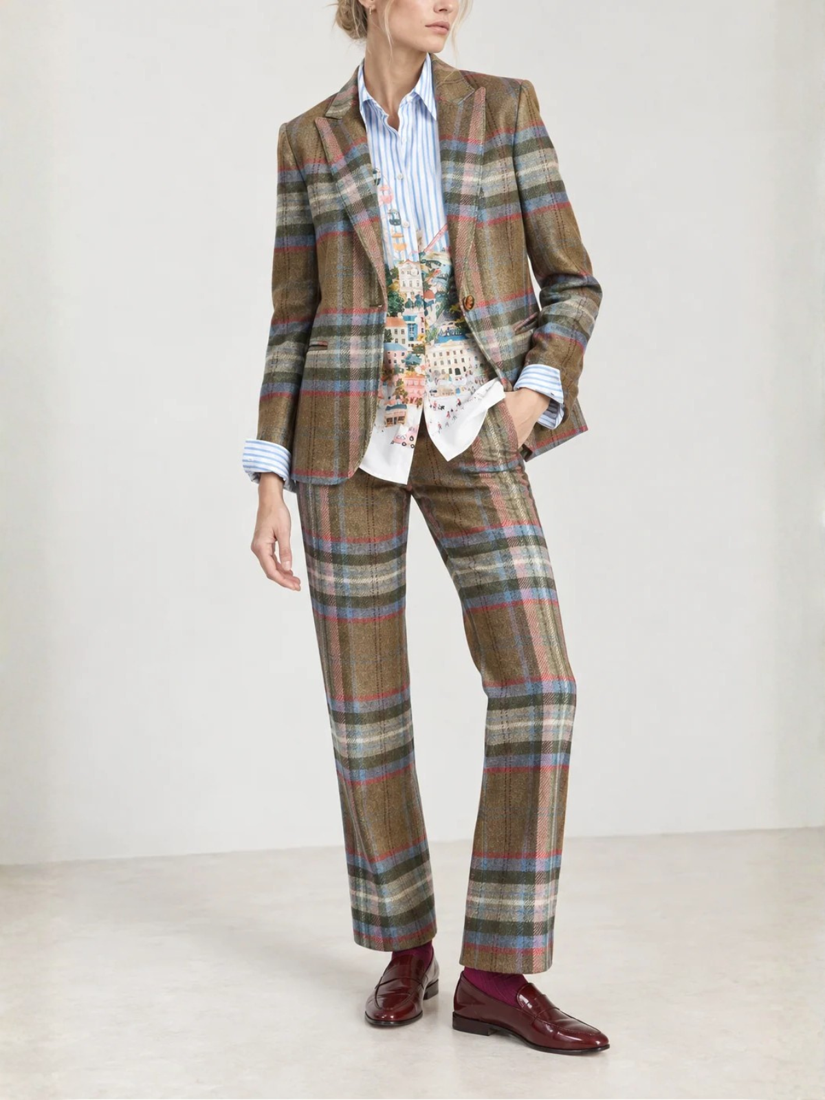Vilagallo Heather Checked Jacket 33873