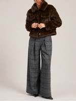 Vilagallo Short Faux Fur Jacket_33763