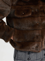 Vilagallo Short Faux Fur Jacket_33763
