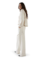 Les Tian Alison Oversized Crop Button Up Jacket