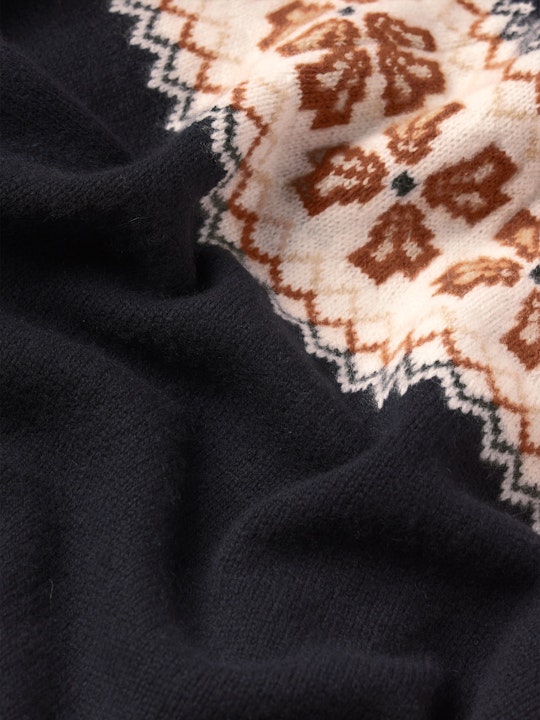 Frame The Cashmere Fairisle Cardigan