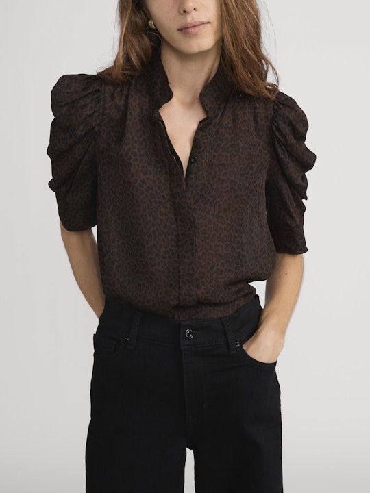 Frame The Leopard Gillian Top