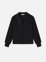 Frame Lace Collar Blouse