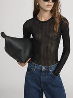 Frame The Mesh Polka Dot Top