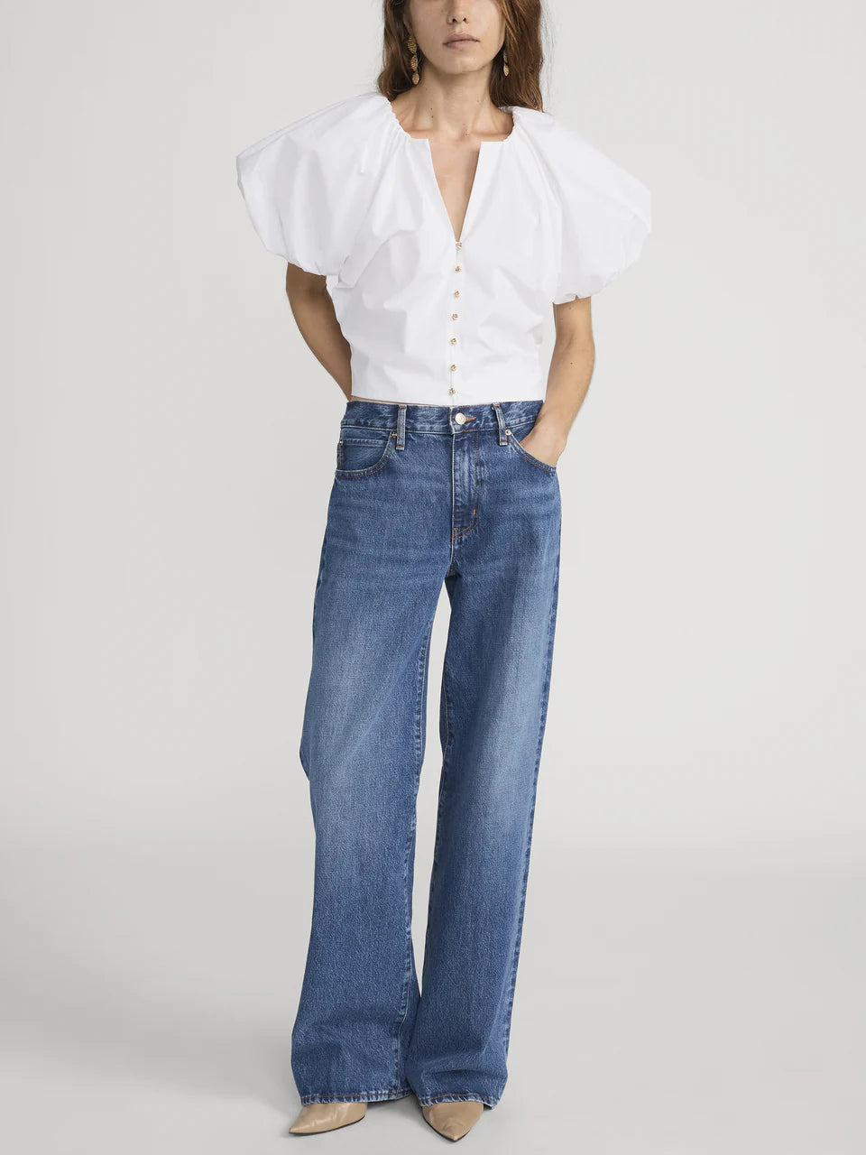 Frame The Dramatic Sleeve Blouse