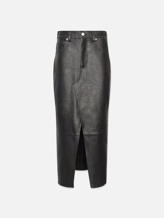 FRAME The Leather Midaxi Skirt