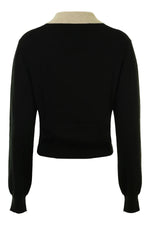 White + Warren Cashmere Contrast Collar Sweater