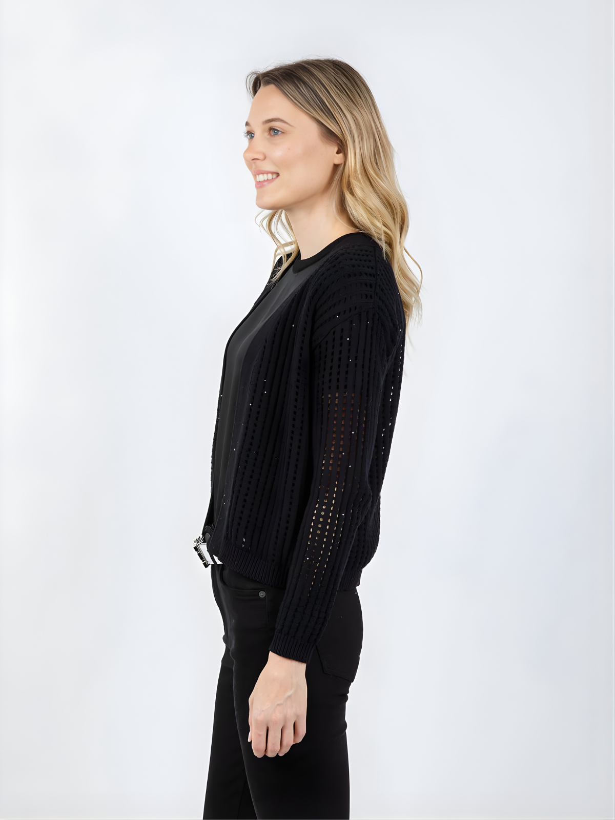 Wispr Astrid Sequin Cardigan