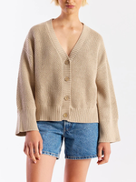 Wispr Pointelle Stitch Detail Cardi_W-001