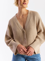 Wispr Pointelle Stitch Detail Cardi_W-001
