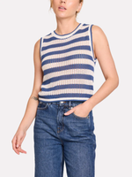 Wispr Stripe Pointelle Tank_W-028