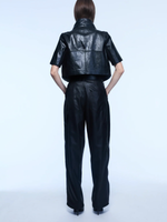 Yigal Azrouel Ts Cropped Leather Jacket_YANSJ06