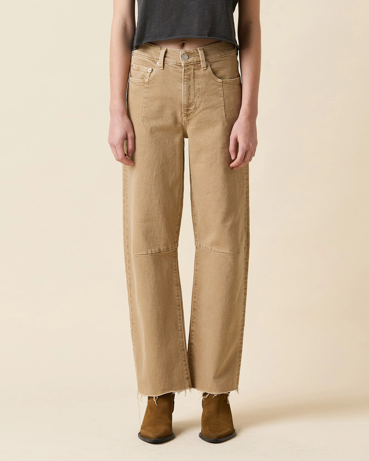 Le Jean Ts Pixie Ankle Fray Jeans
