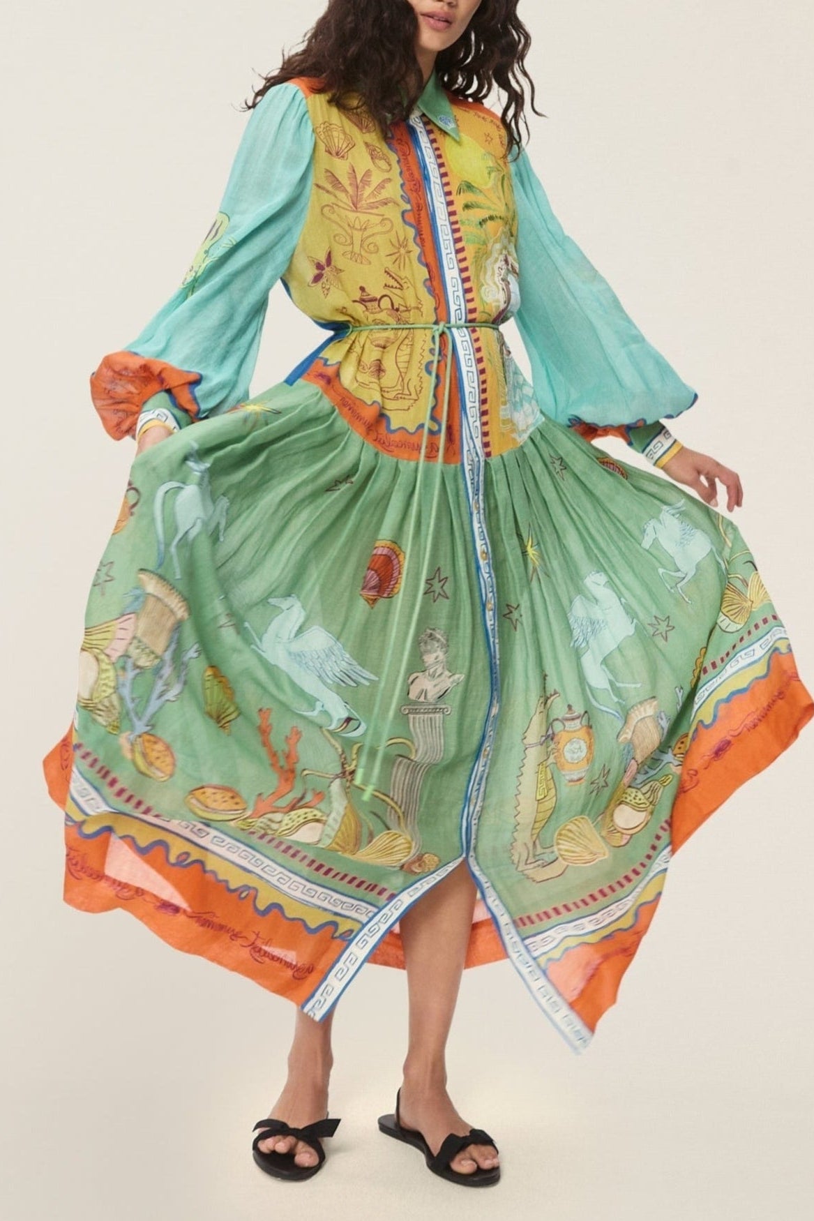 Alemais Surrealist Ramie Shirtdress Gallery Couture Alemais Surrealist Ramie Shirtdress Gallery Couture
