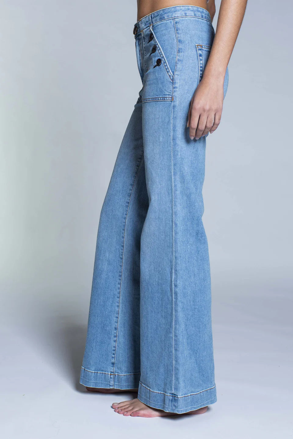 ASKK NY Brick House Wide Leg Dynomite Jeans