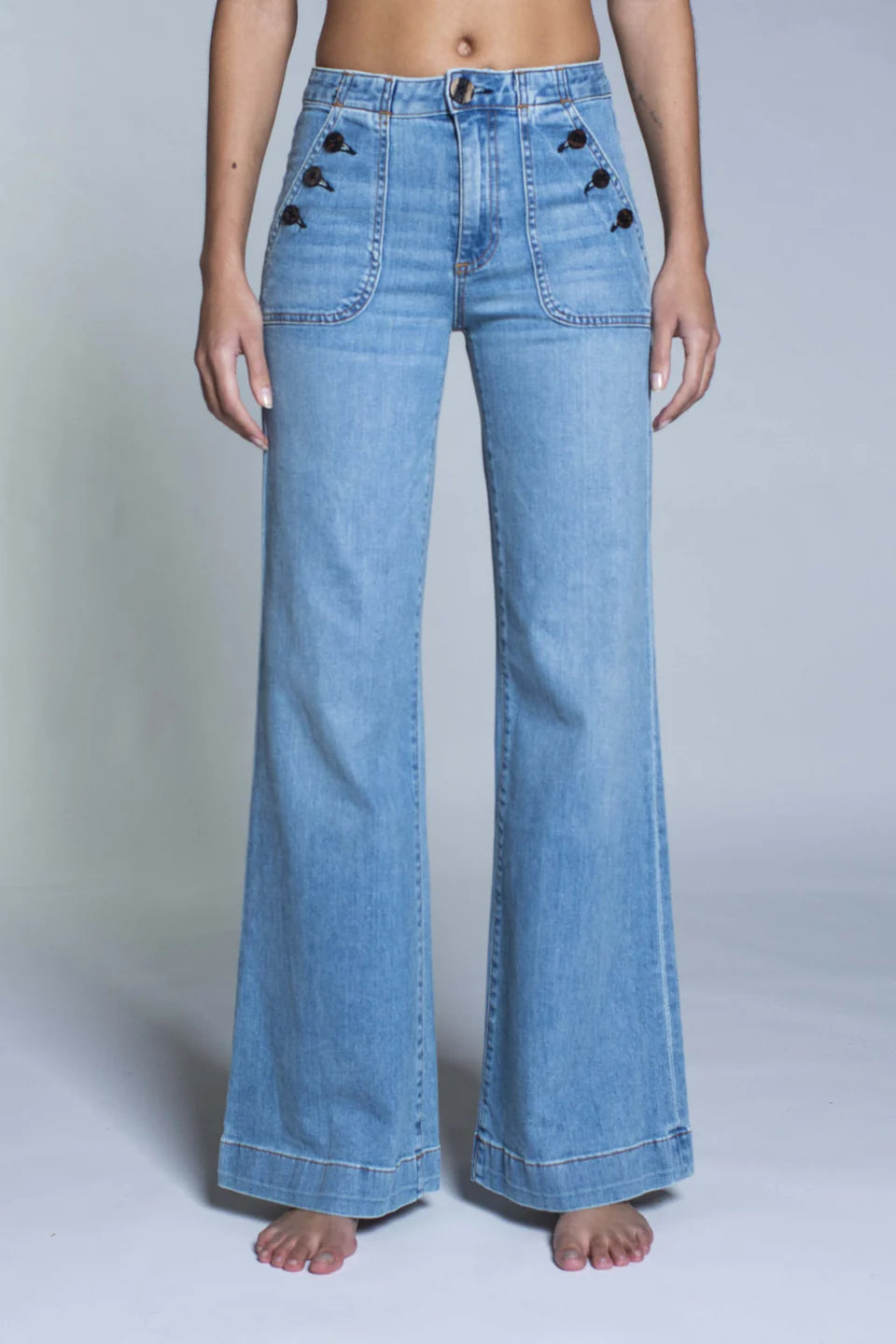 ASKK NY Brick House Wide Leg Dynomite Jeans