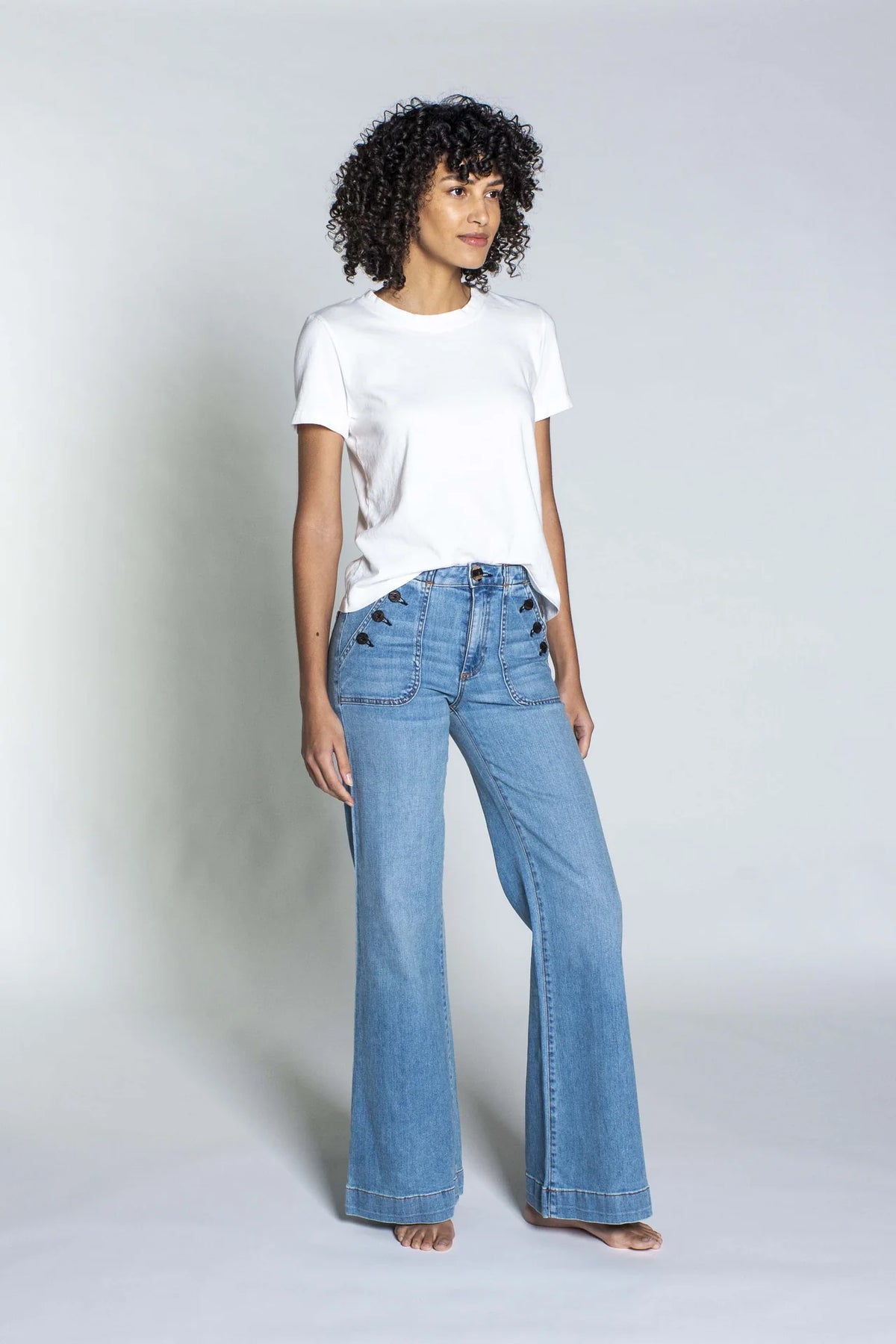 ASKK NY Brick House Wide Leg Dynomite Jeans