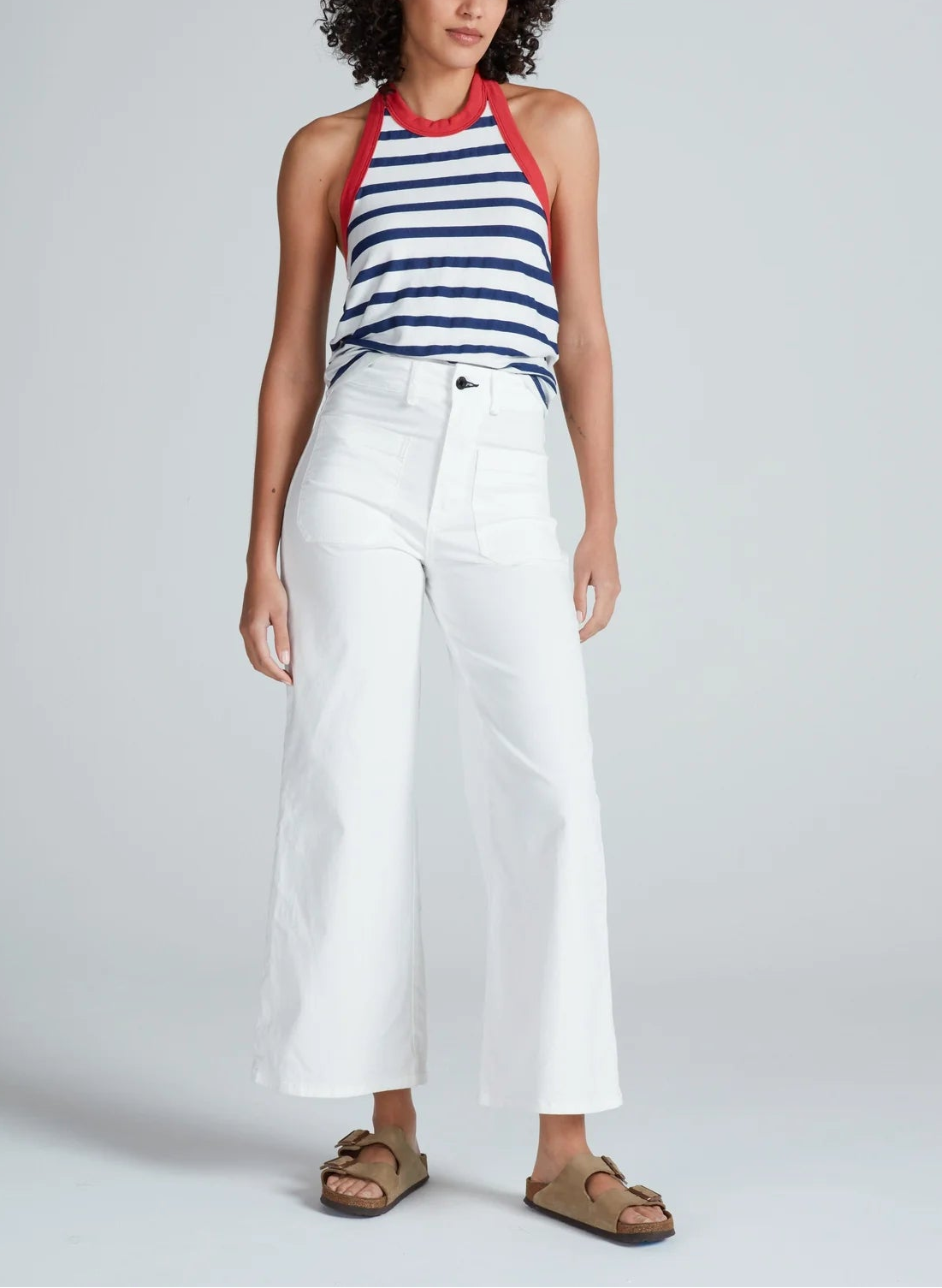 ASKKNY Cropped Sailor Jeans