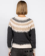 Autumn Cashmere Chunky Fair Isle Crew Neck Sweater