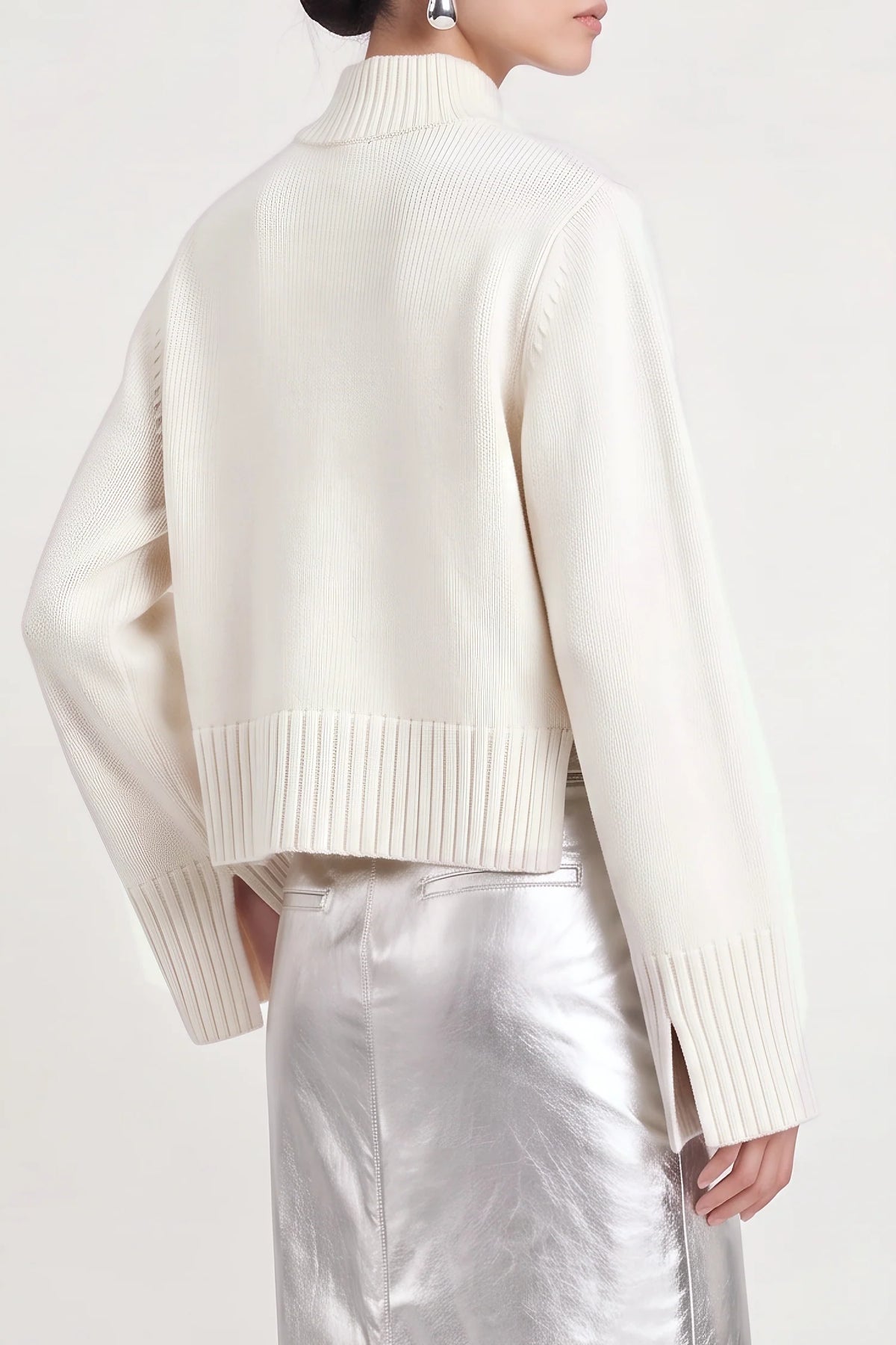 Saint Art Hadley Cashmere Blend Funnel Neck Sweater