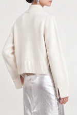 Saint Art Hadley Cashmere Blend Funnel Neck Sweater