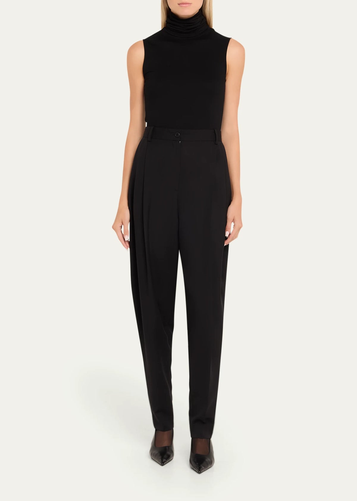 Majestic Soft Touch Sleeveless Turtleneck Top