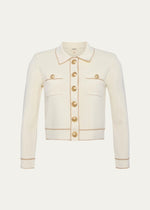Lagence Neo Cont Trim Crop Cardi