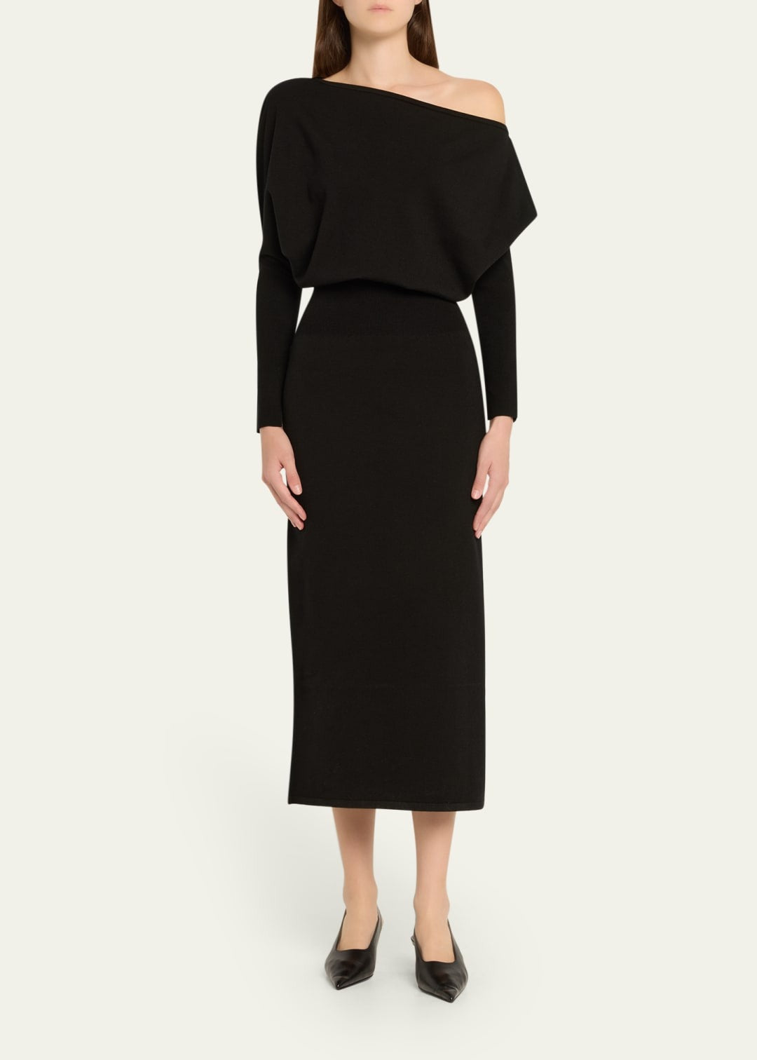 SimkhaiJanese Off Shoulder Midi Dress