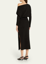 SimkhaiJanese Off Shoulder Midi Dress