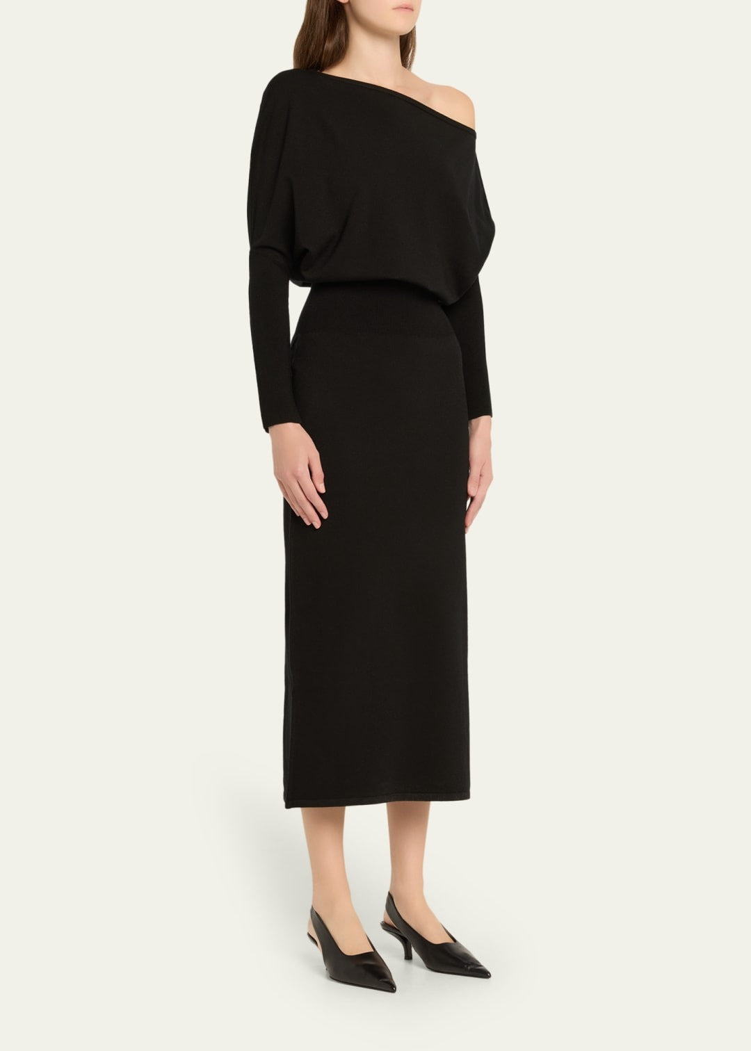 SimkhaiJanese Off Shoulder Midi Dress