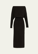 SimkhaiJanese Off Shoulder Midi Dress