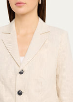 Frame The Striped Smart Blazer