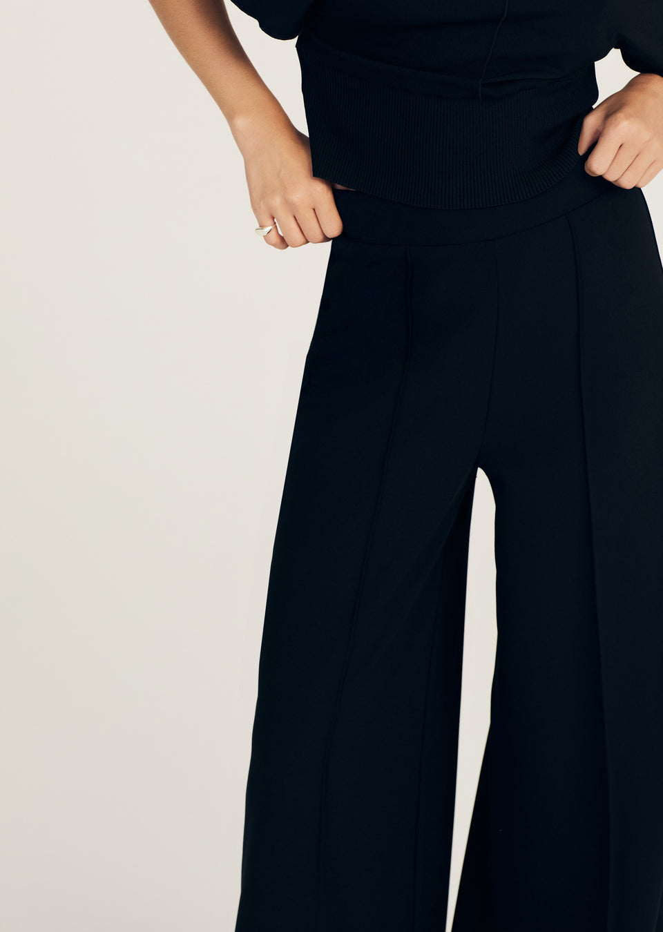 Derek Lam Tempest Wide Leg Knit Trouser