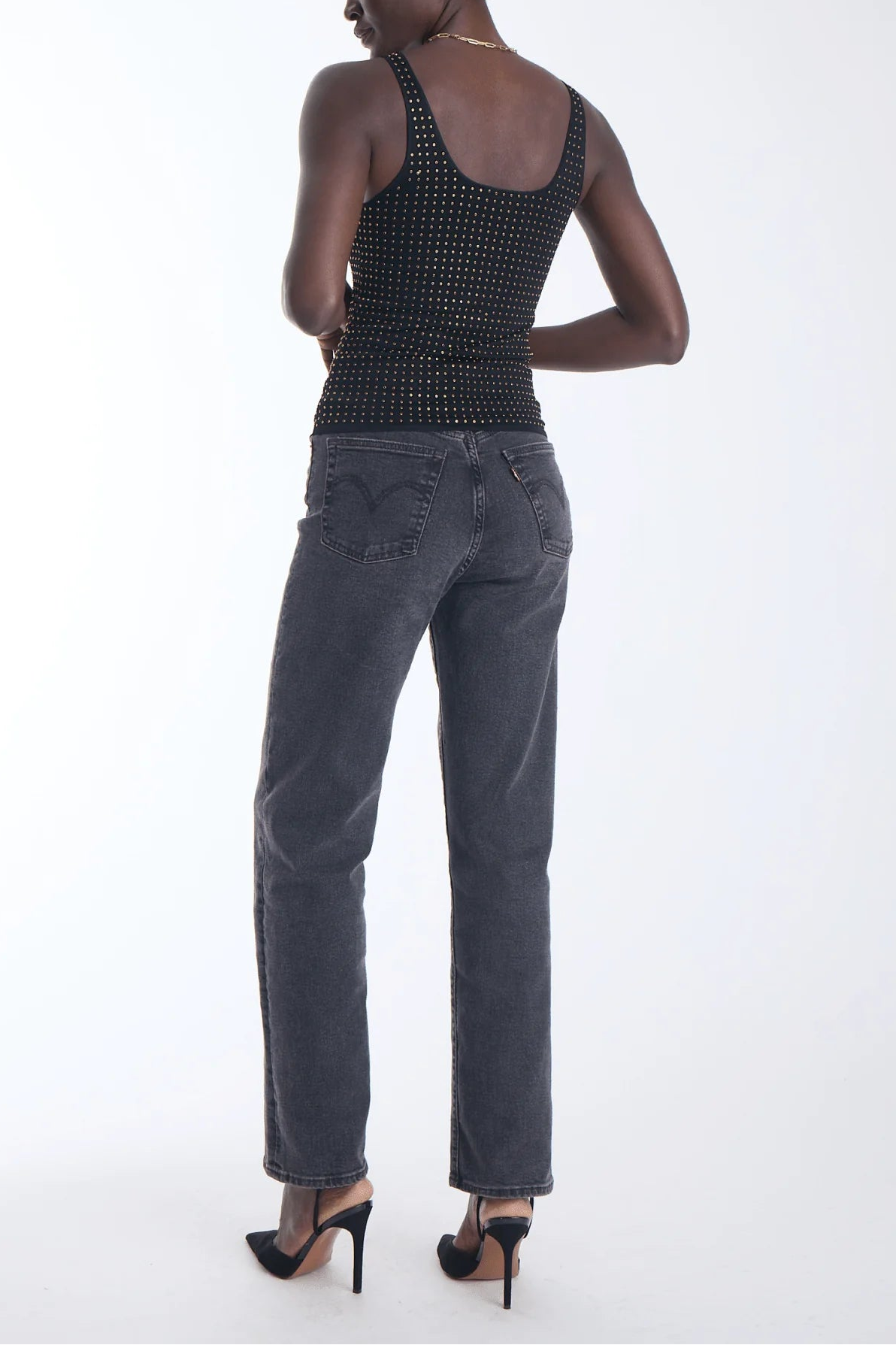Karina Grimaldi Bowie Embellished Knit Tank