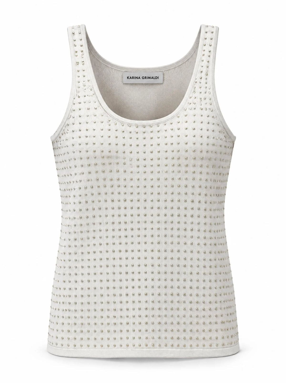 Karina Grimaldi Bowie Embellished Knit Tank