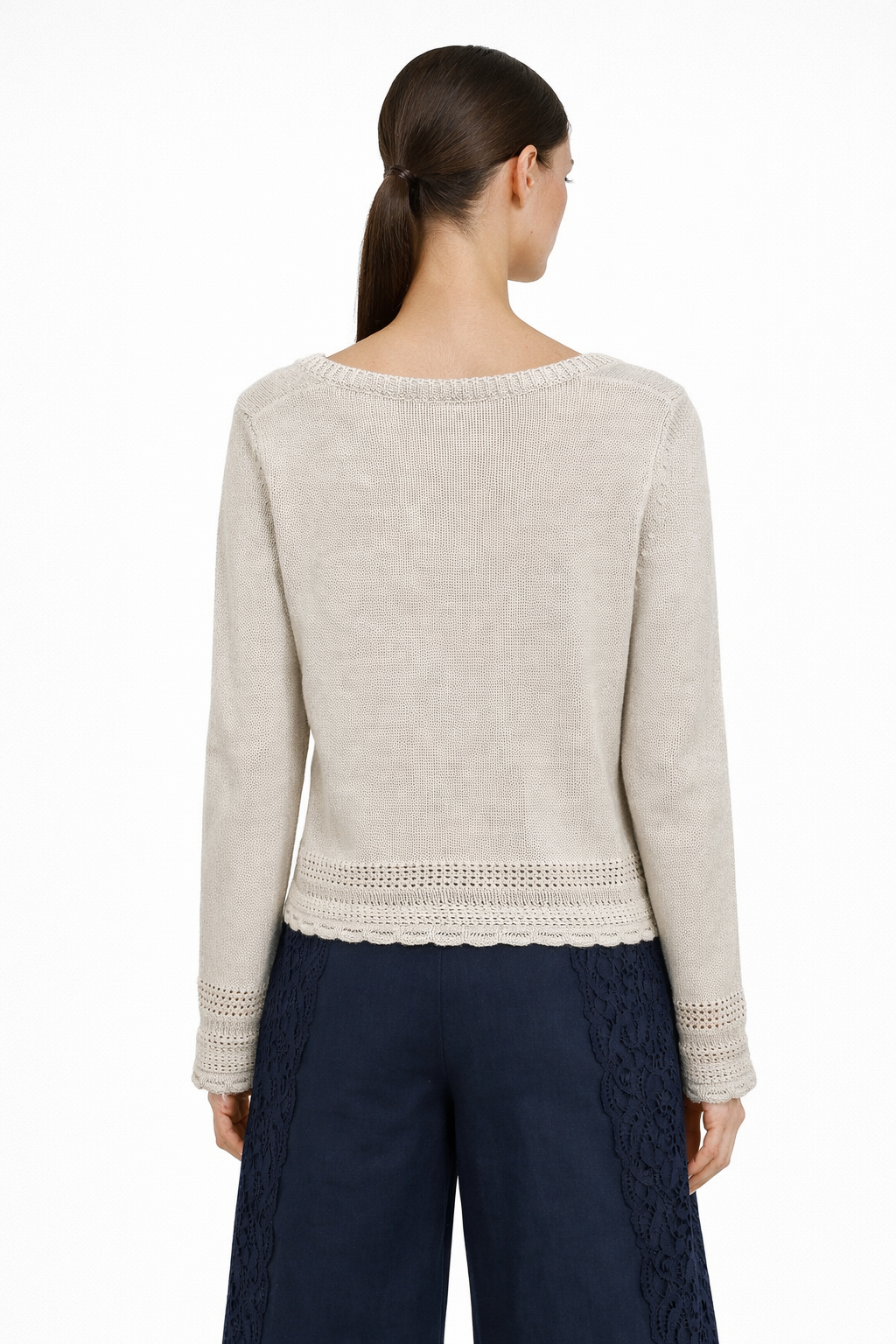 Autumn Cashmere Scallop Edge Cardigan