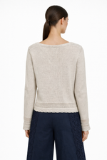 Autumn Cashmere Scallop Edge Cardigan