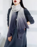 Roberta Bianca Ombre Cashmere Scarf