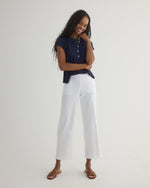 Bella Dahl Clean Front Wide Leg Crop Pants